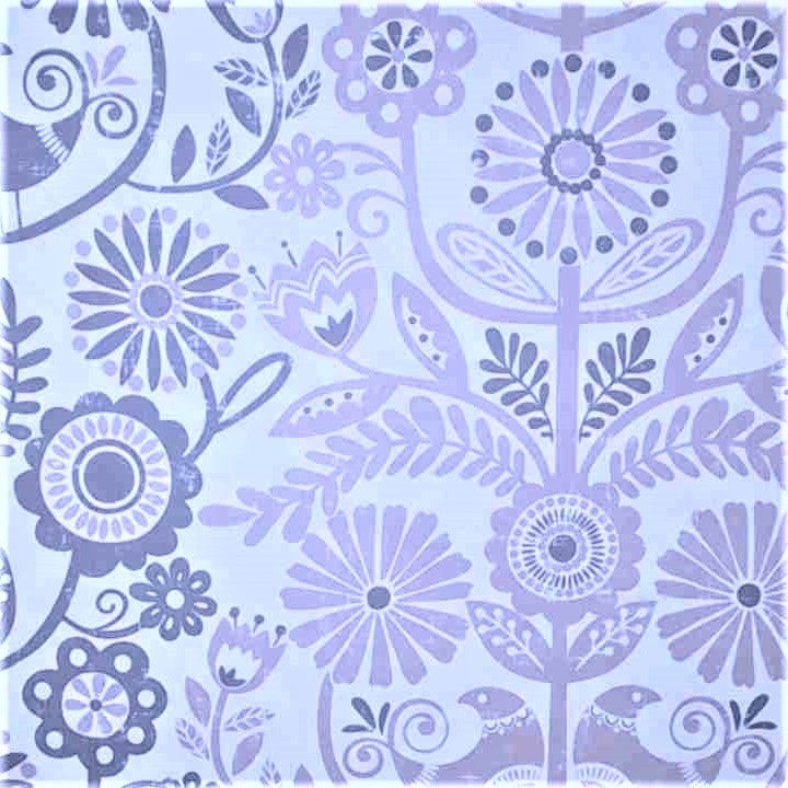 Folk Art Theme Unpasted Wallpaper Sheets for Crafts, Junk Journals, Mixed Media and Collage Art Projects