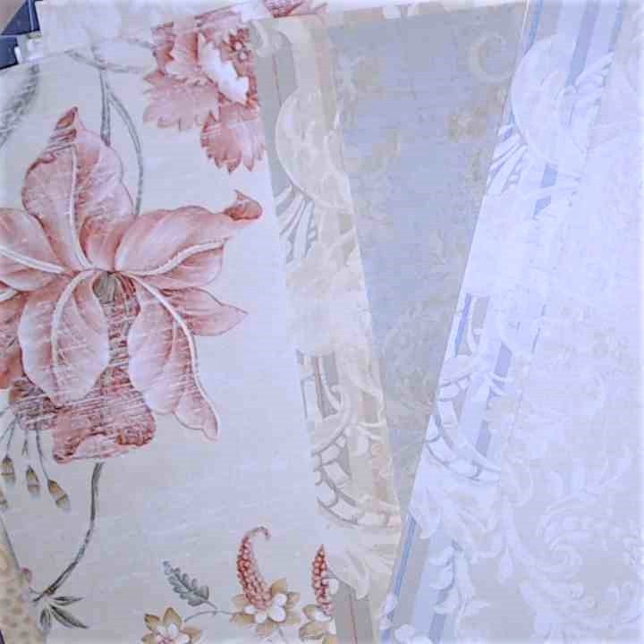French Impressionist Unpasted Wallpaper Sample Sheets for Crafts, Junk Journals, Mixed Media and Collage Art Projects