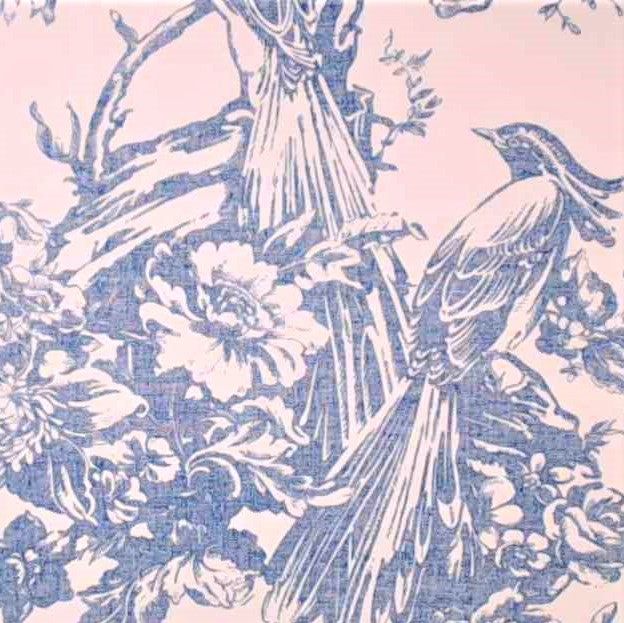 French Toile Whimsy Unpasted Wallpaper Sample Sheets for Crafts, Junk Journals, Mixed Media and Collage Art Projects