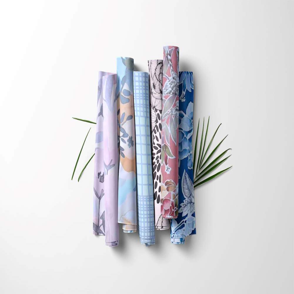 Garden Party Unpasted Wallpaper Sample Sheets for Crafts, Junk Journals, Mixed Media and Collage Art Projects