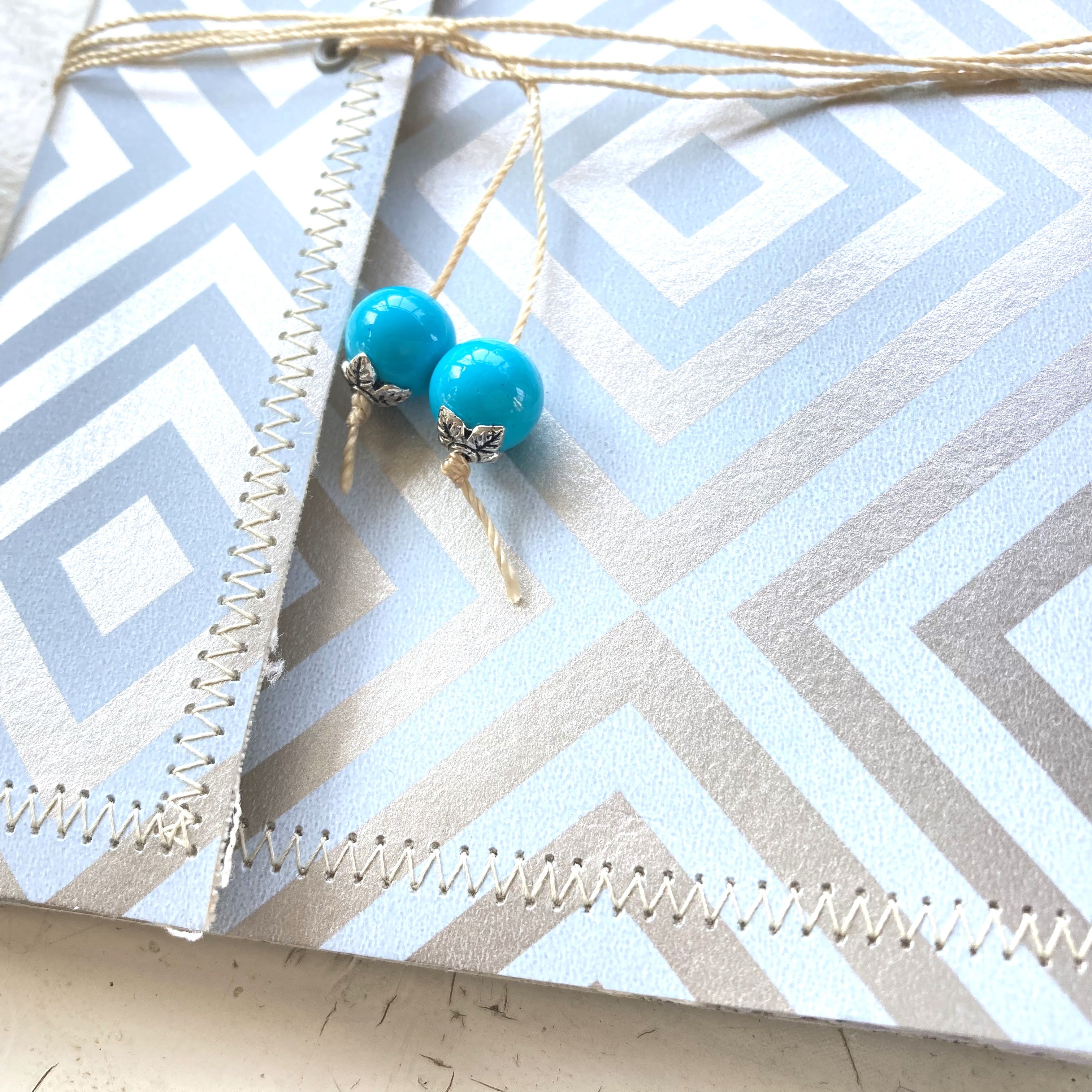 Soft Cover Handmade Art Journal, Wallet Style, Fits in your Purse