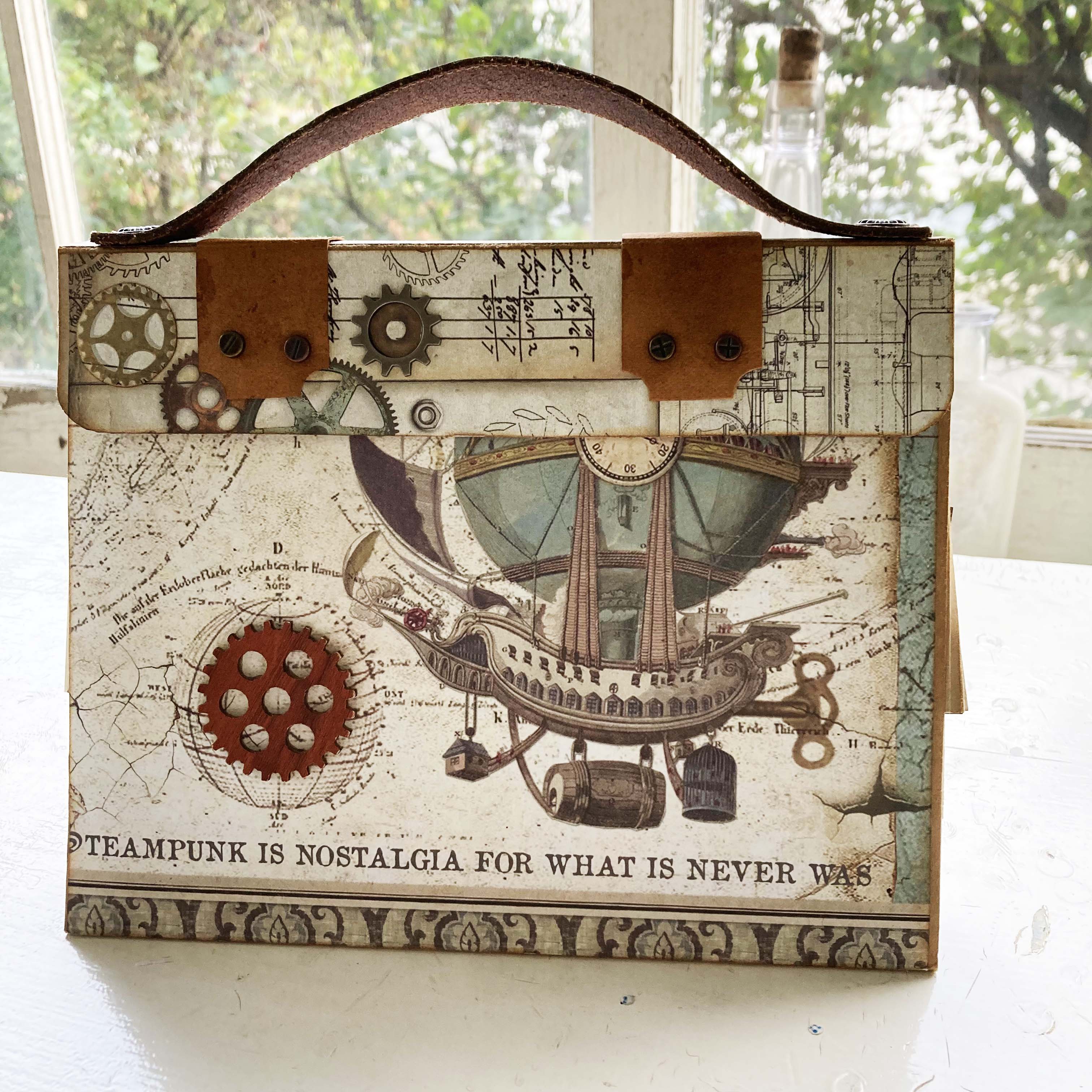 Steampunk Travel Theme Mini Album for Vacation Photos