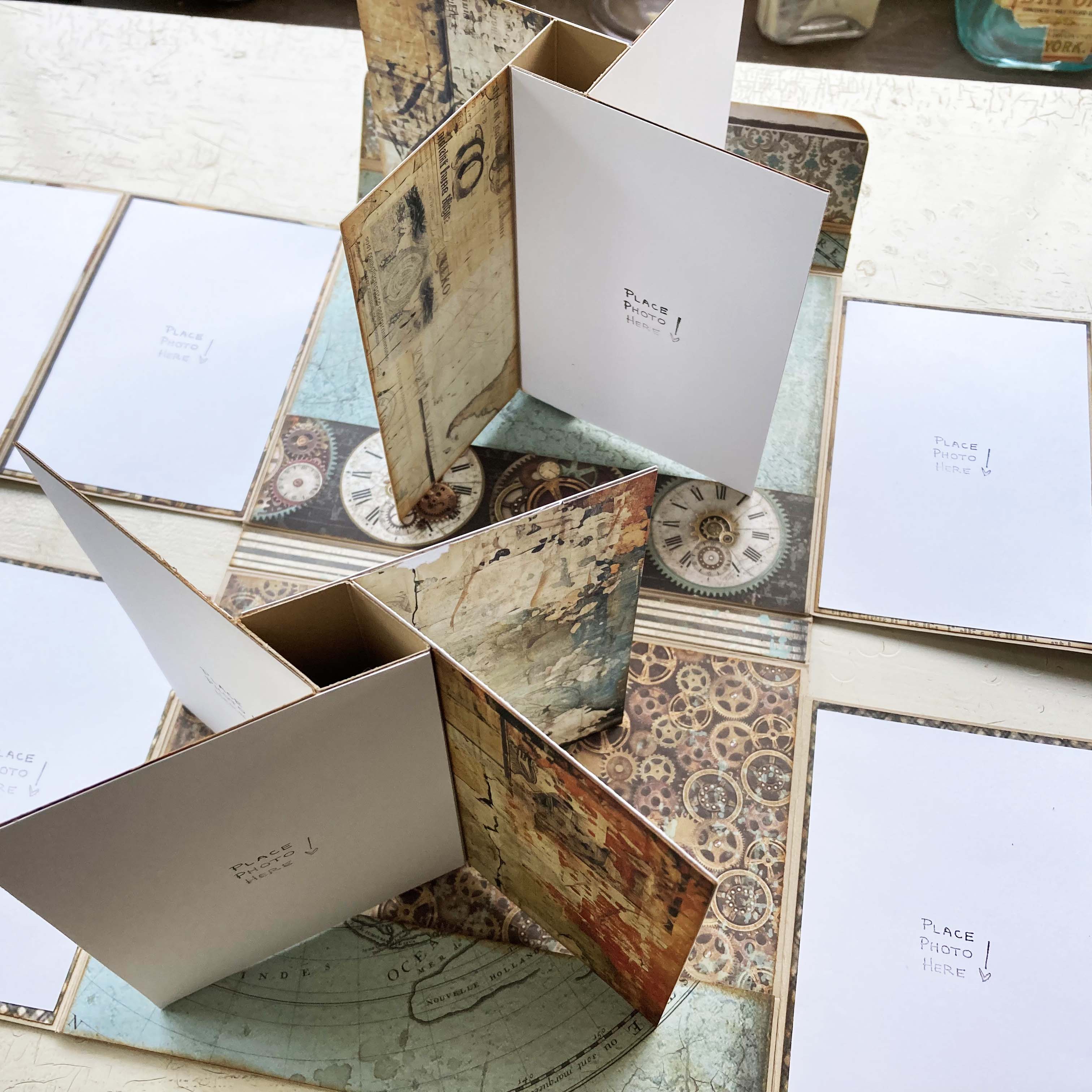 Steampunk Travel Theme Mini Album for Vacation Photos