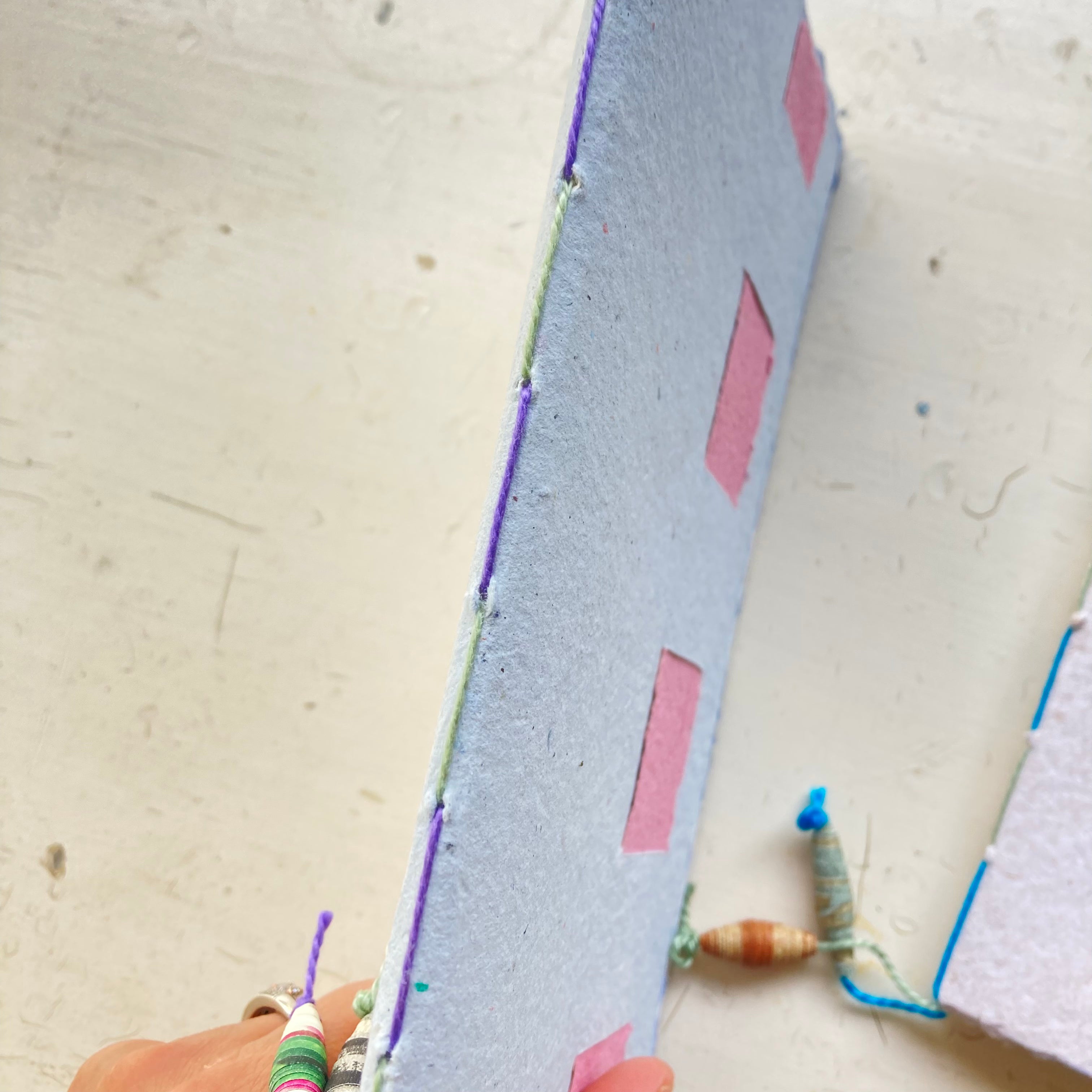 Handmade Paper Journal | Lay-Flat Sketchbook | Eco-Friendly, Artisan Notebook Notebook, Handmade Paper Cover