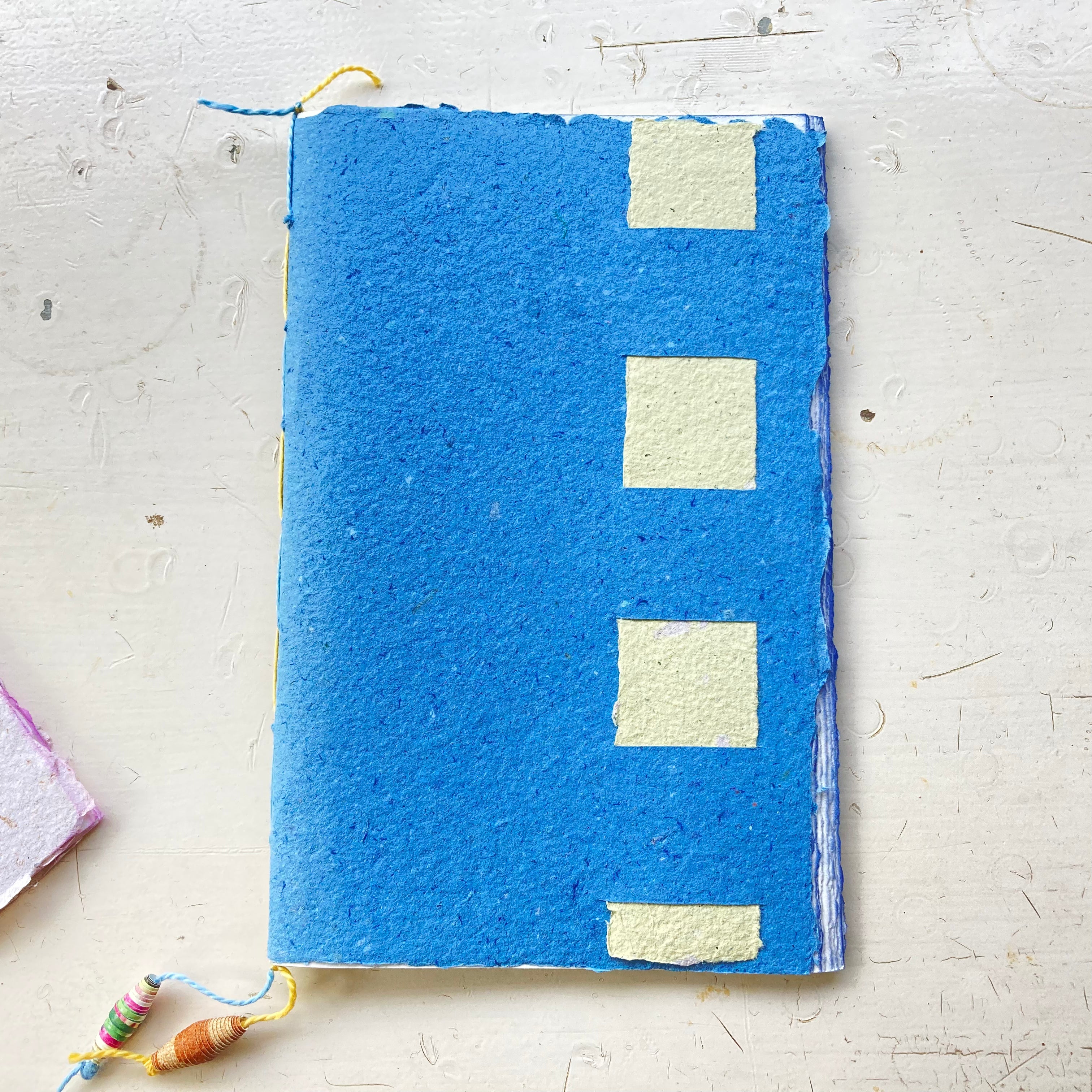 Handmade Paper Journal | Lay-Flat Sketchbook | Eco-Friendly, Artisan Notebook Notebook, Handmade Paper Cover