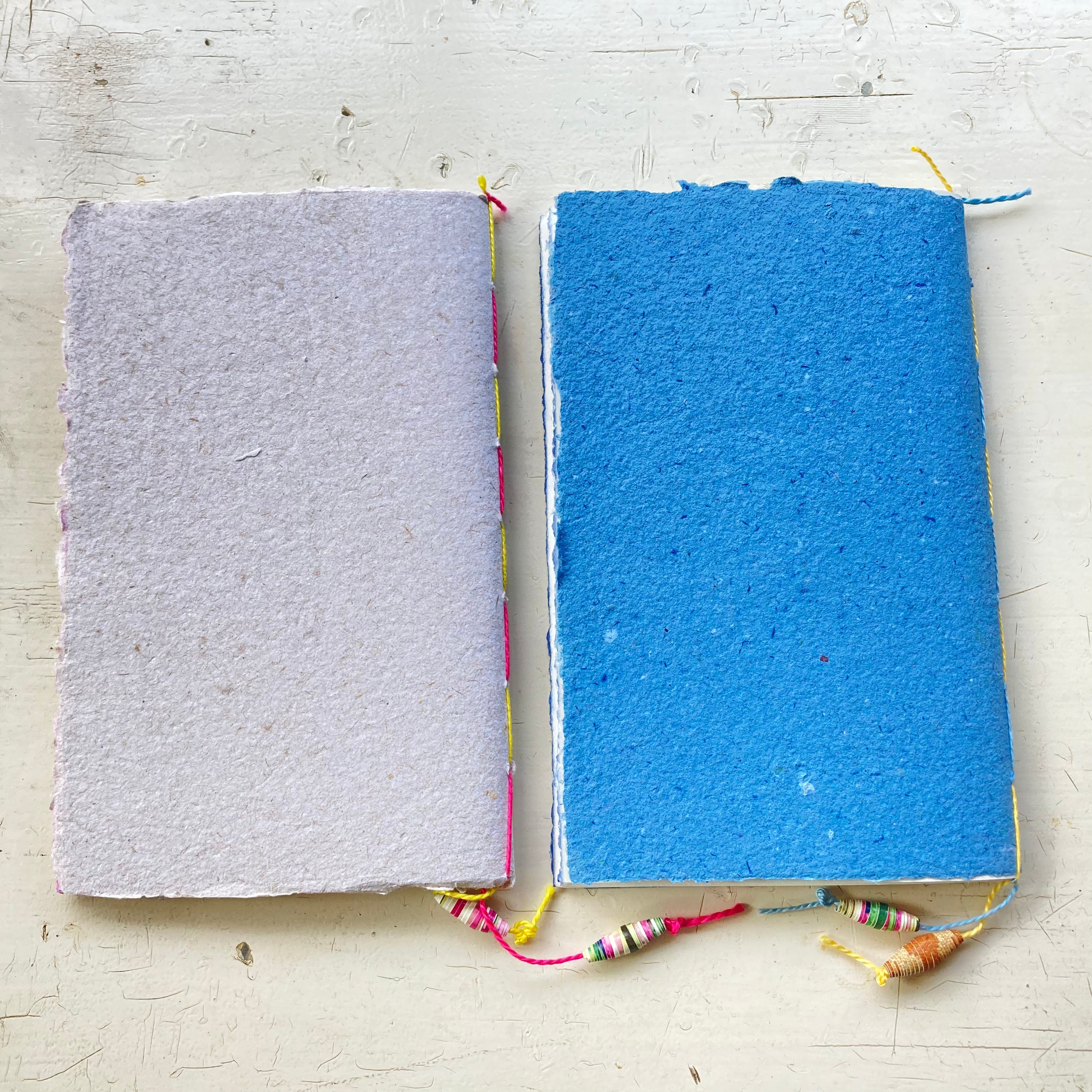 Handmade Paper Journal | Lay-Flat Sketchbook | Eco-Friendly, Artisan Notebook Notebook, Handmade Paper Cover