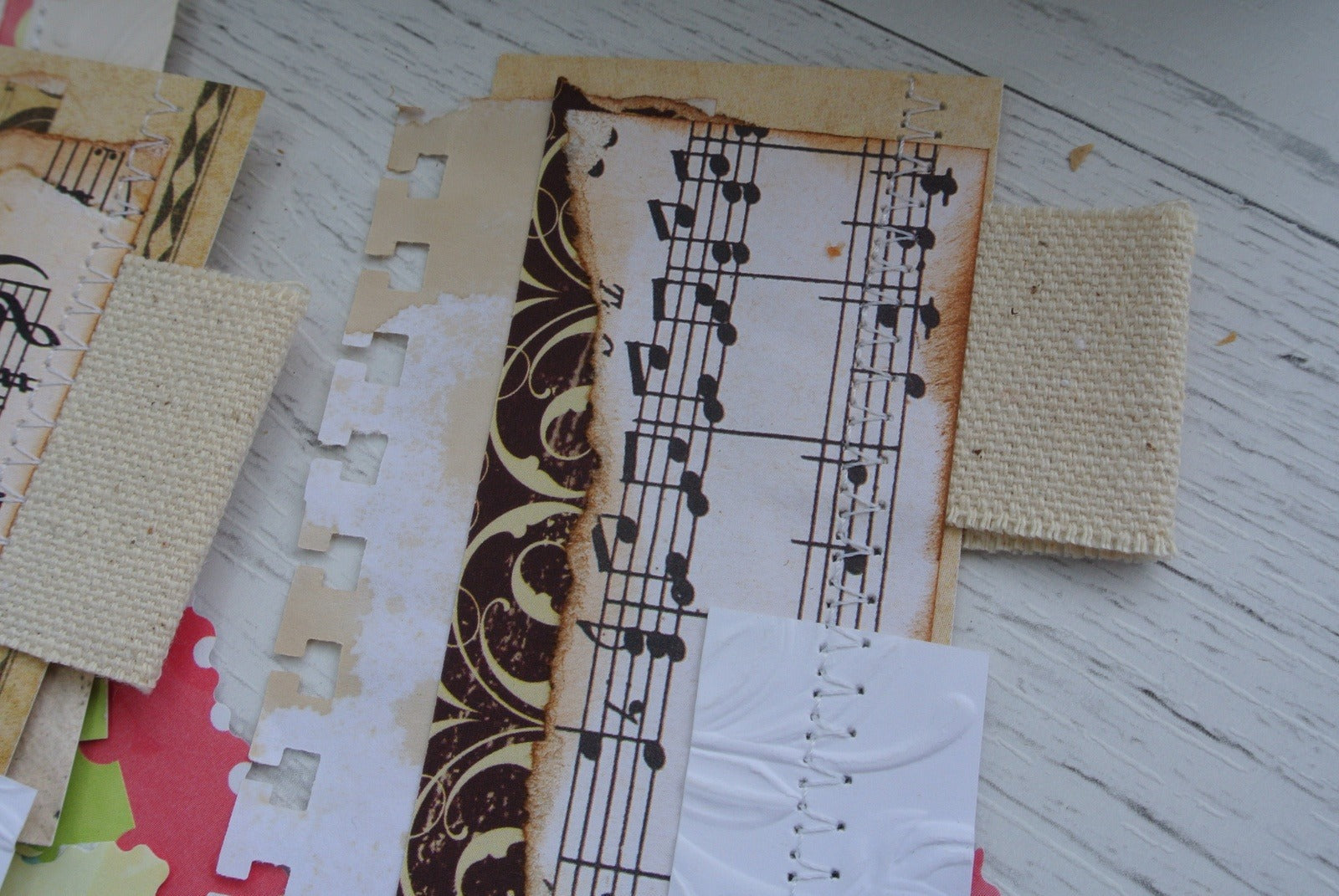 Junk Journal Clusters, Belly Bands - set of 10