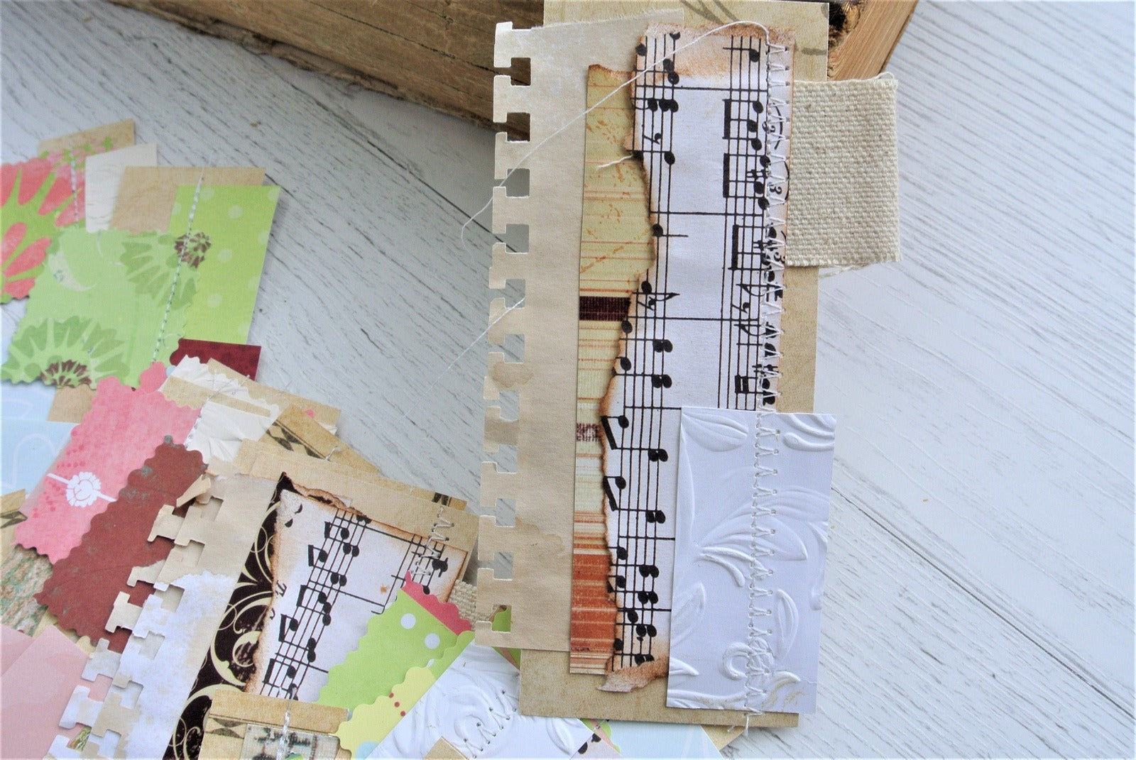 Junk Journal Clusters, Belly Bands - set of 10