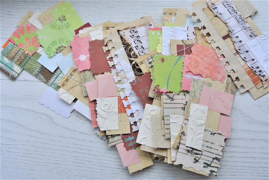 Junk Journal Clusters, Belly Bands - set of 10