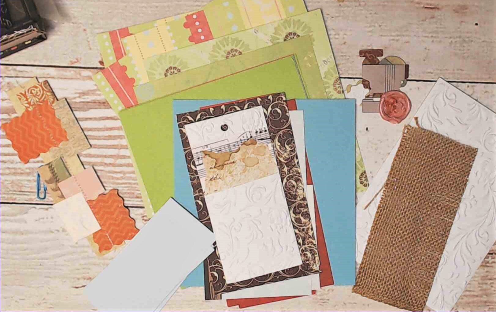 Junk Journal Kit for Beginner, Starter Kit, includes Tiny 3" Mini Journal and Ephemera Pack