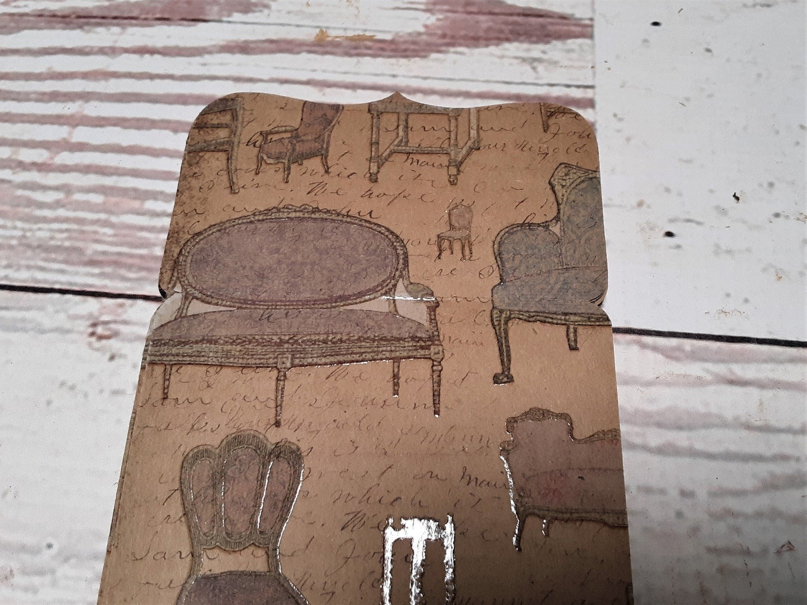 Kraft Mini File Folders, Junk Journal Ephemera, Vintage Style, makes great Pockets and Tuck Spots - set of 12 Die Cuts