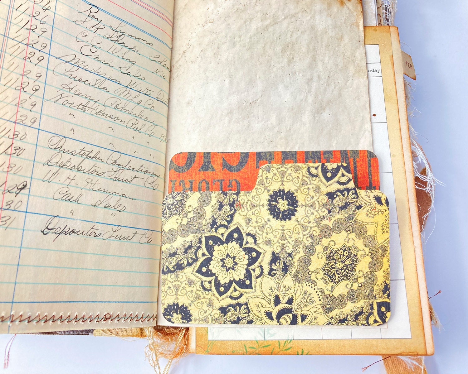 Fun Circus Themed Mini File Folders, Junk Journal Ephemera, Acrobats and Flowers, makes great Junk Journal Pockets - set of 12 Die Cuts