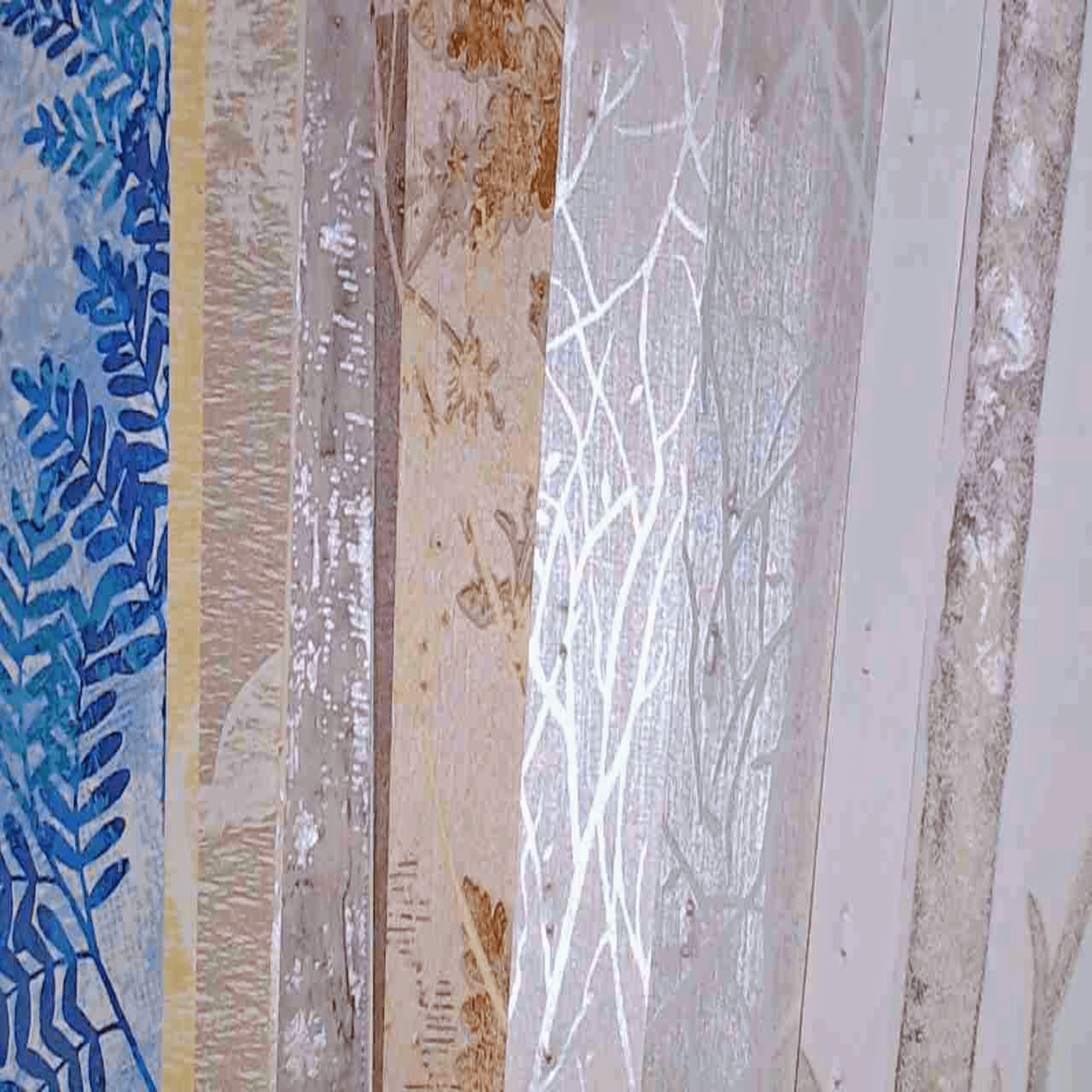 Nature Themed Unpasted Wallpaper Sample Sheets for Crafting, Junk Journals, Mixed Media and Collage Art Projects