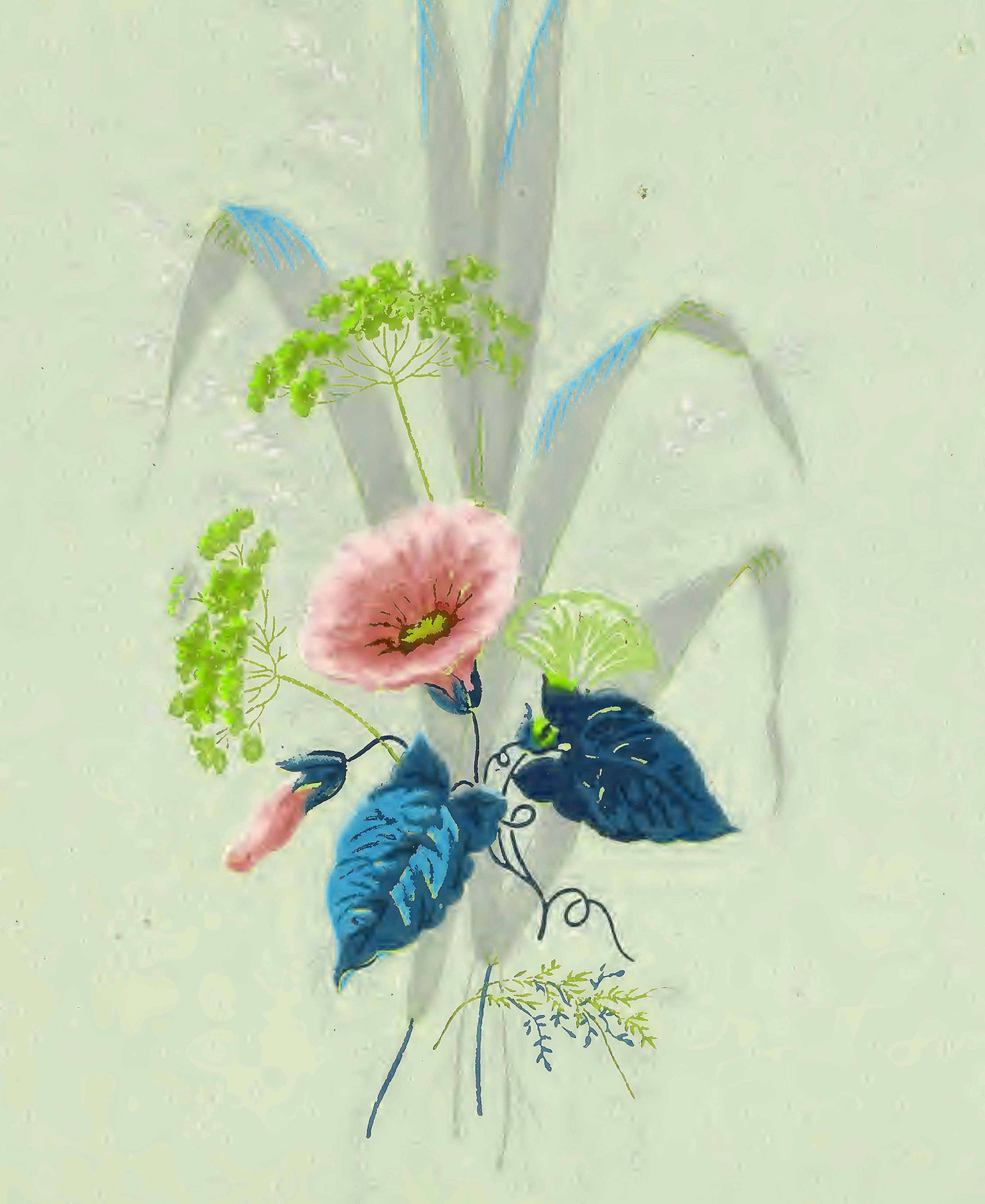 Victorian Floral Wallpaper - Arsenic Green, Scheele's Green, Junk Journal Background Pages, Scrapbooks, Mixed Media and Collage | Digital Download