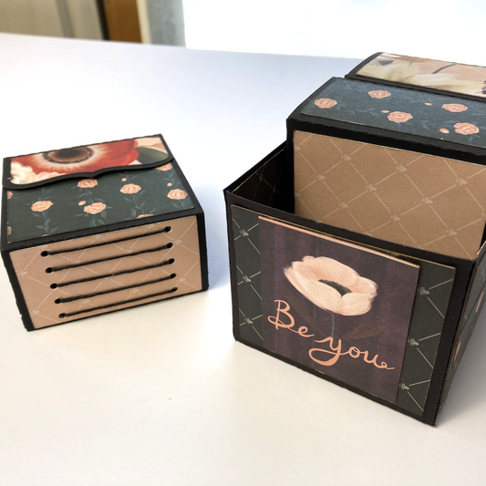 SHIPS FAST! Explosion Box, Photo Albums, Set of 3 Mini Scrapbooks in a Decorative Box