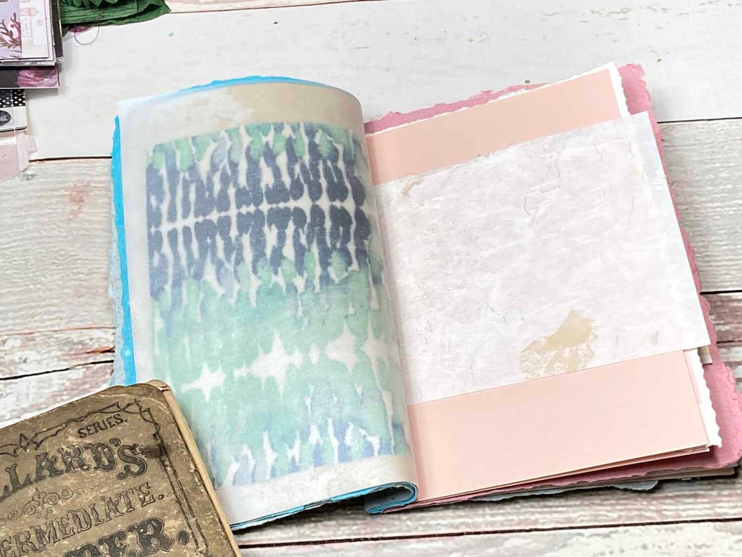 Soft Cover Handmade Junk Journal, Wallet Style, Fits in your Purse