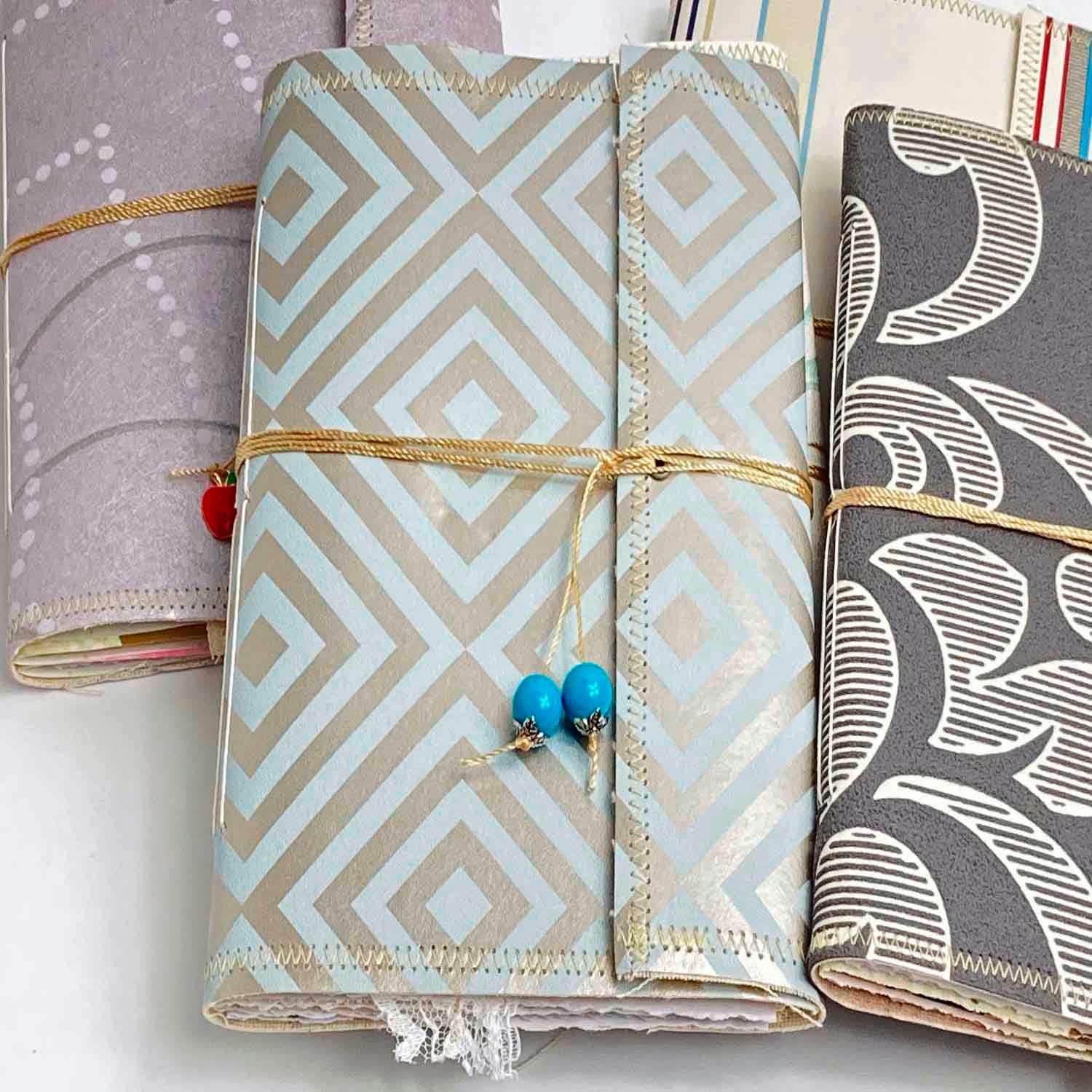 Soft Cover Handmade Junk Journal, Wallet Style, Fits in your Purse