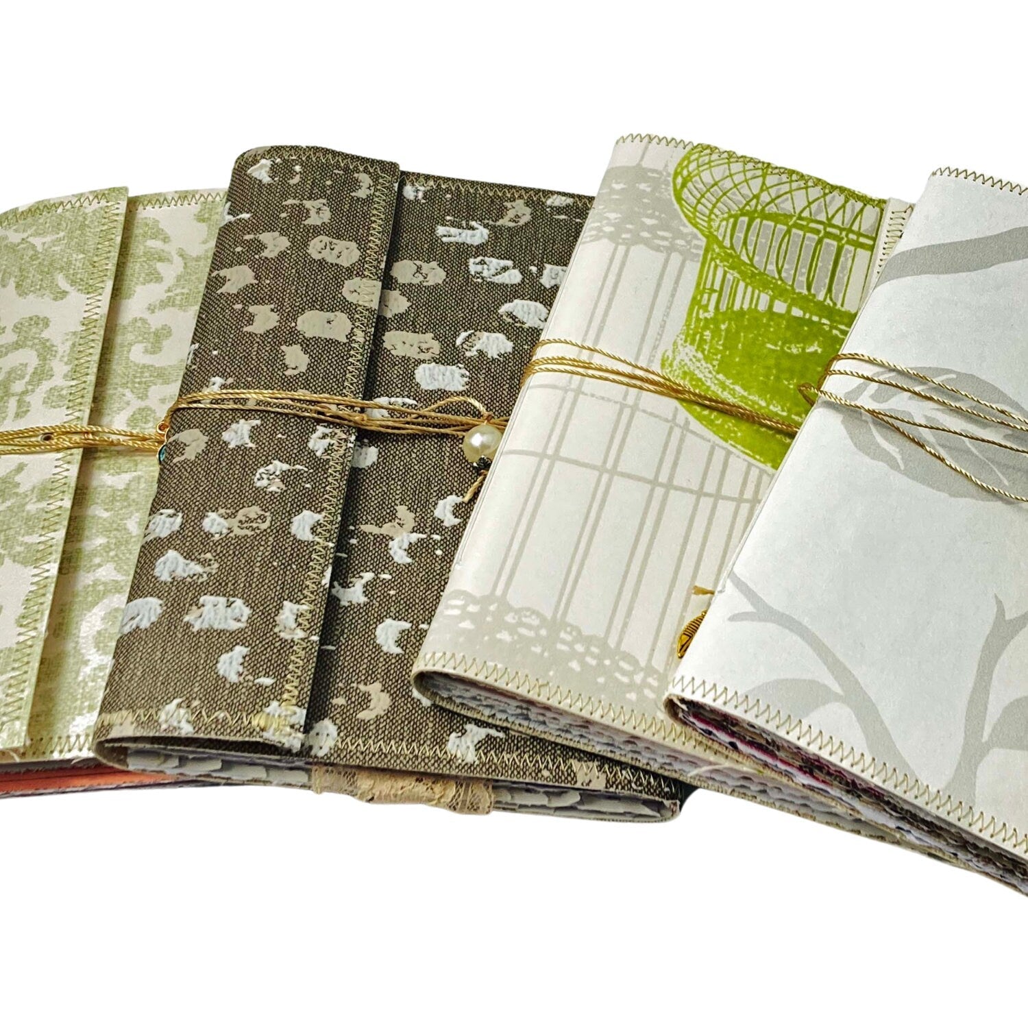 Soft Cover Handmade Junk Journal, Wallet Style, Fits in your Purse