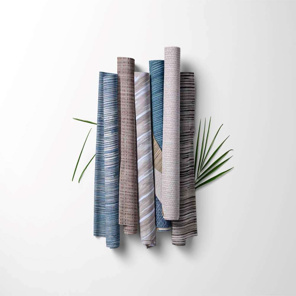 Textile Weaves Unpasted Wallpaper Sample Sheets for Crafts, Junk Journals, Mixed Media and Collage Art Projects