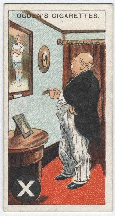 Funny Antique Cigarette Cards, Sports Theme, Alphabet, for Junk Journals and Collage