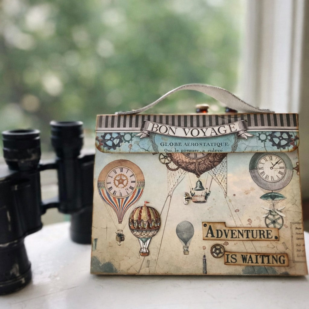 Bon Voyage Gift - Handmade Photo Album – Travel Scrapbook for Vacation Photos & Keepsakes