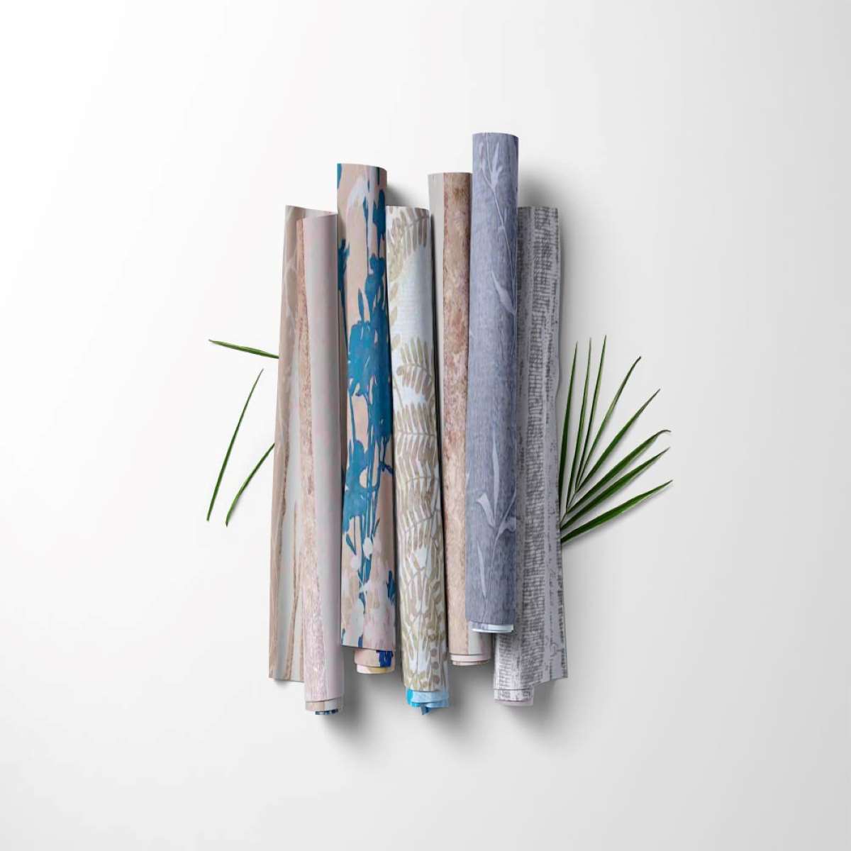 Nature Themed Unpasted Wallpaper Sample Sheets for Crafting, Junk Journals, Mixed Media and Collage Art Projects