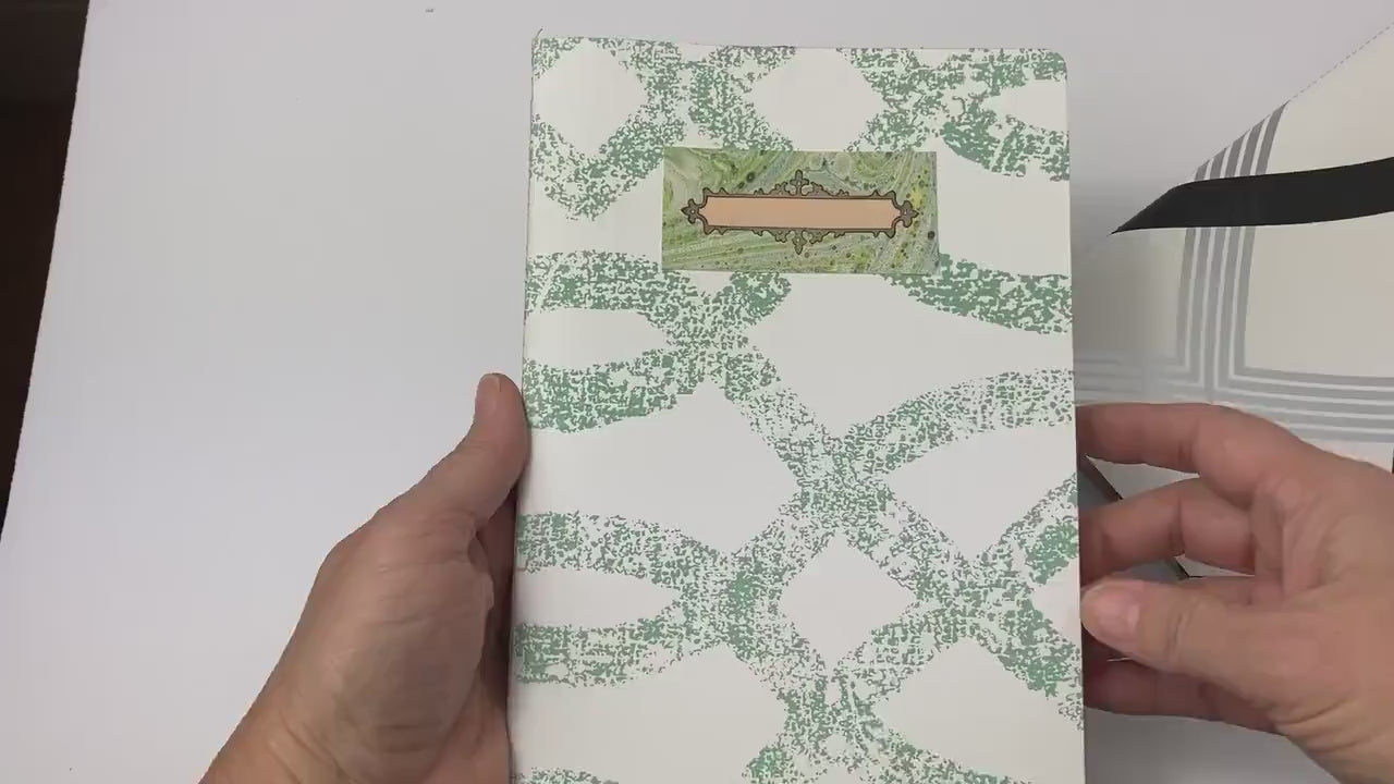 Blank Writing Journal, Junk Journal for Beginner, Scrapbook, Blank Newsprint Pages, Wallpaper Cover, Fits in your Purse