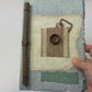 Art Journal with Handmade Paper Cover, Variety of Mixed Media Pages, Hand Sewn Binding with Stick Inserted