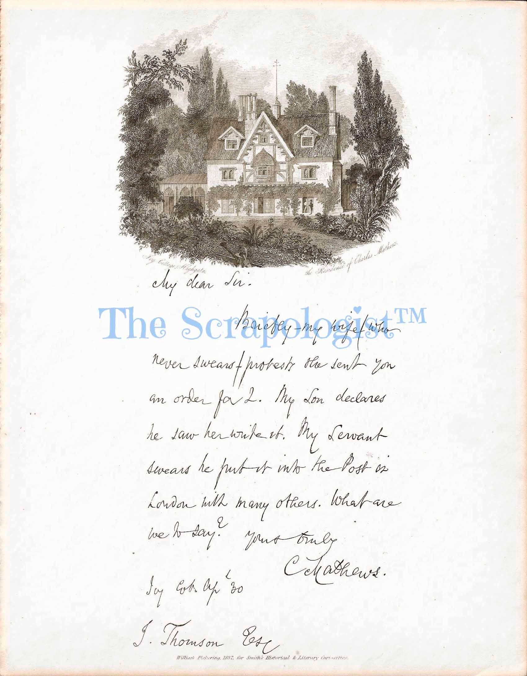 Historic Letters and Documents, Vintage Junk Journal Kit, includes Sideshow Announcement | Digital Download