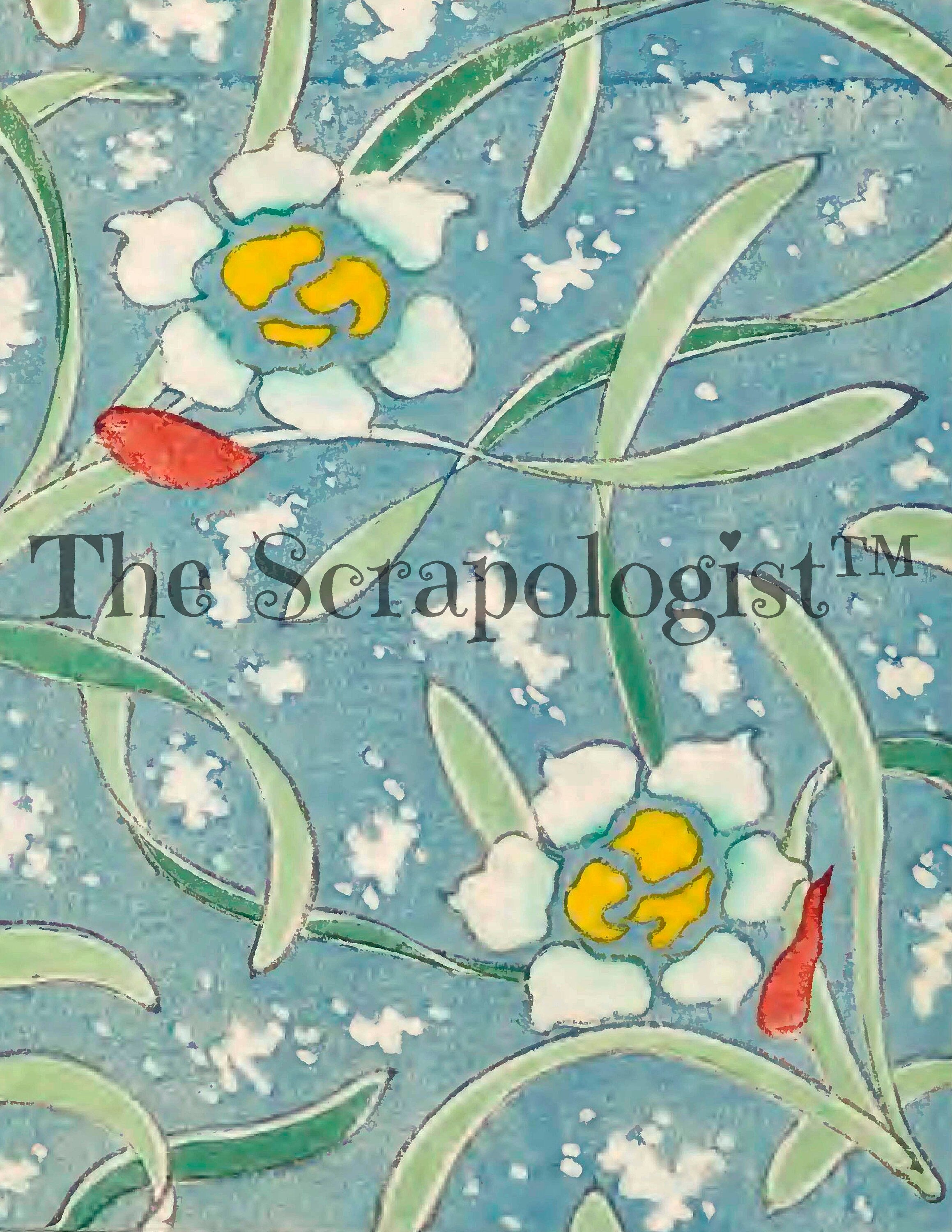 Vintage Japanese Prints, Botanical, Printable Junk Journal Kit, Collage Pages, 8.5"x11" | Digital Download