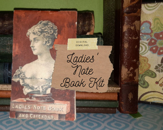 Vintage Calendar, Ladies' Notebook from 1899-1900, Junk Journal Kit | Digital Download