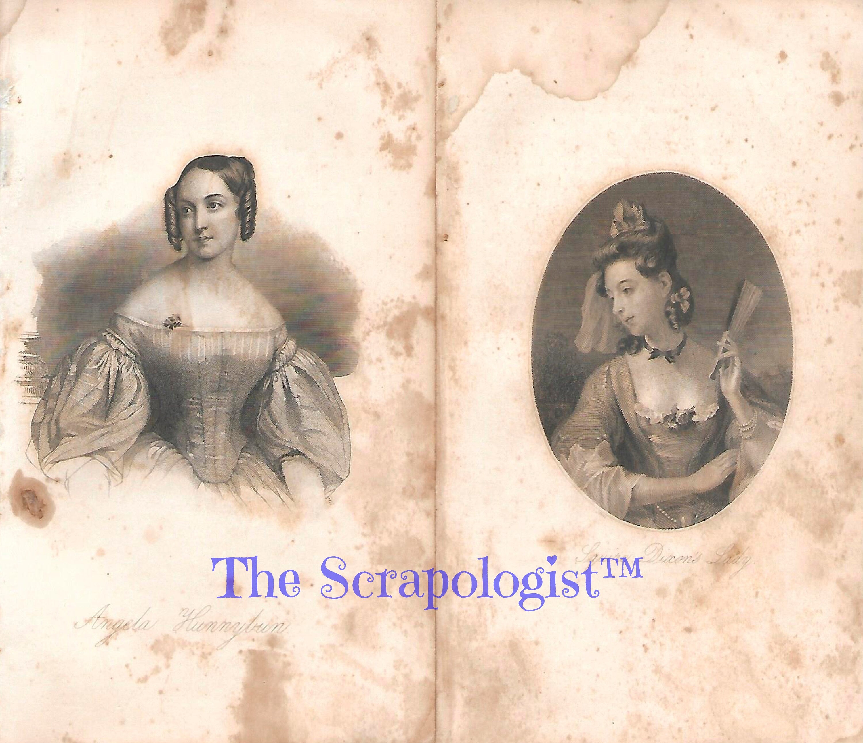 Bohemian and Elegant Ladies, Junk Journal Inserts, Ephemera Pack | Digital Download