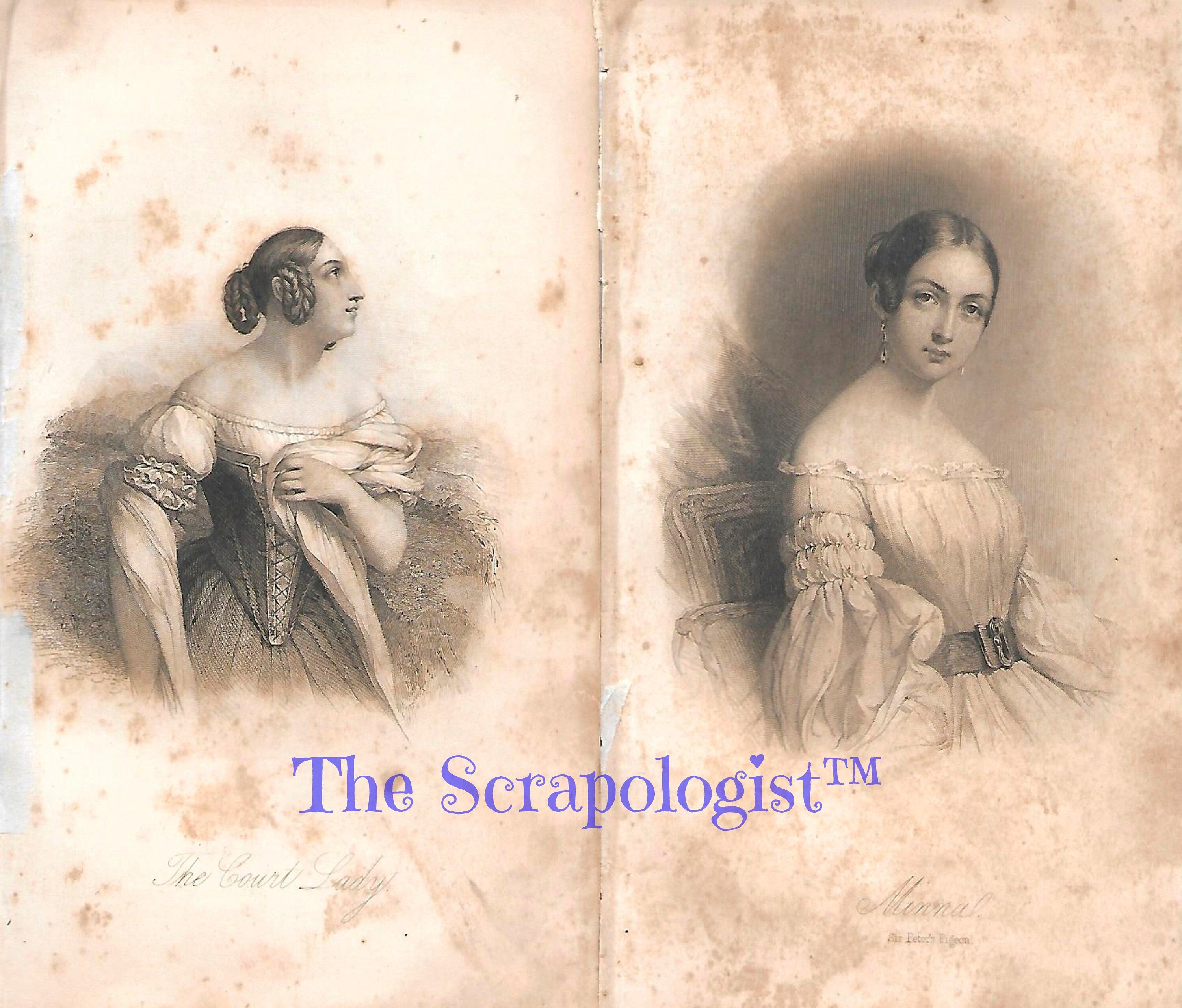 Bohemian and Elegant Ladies, Junk Journal Inserts, Ephemera Pack | Digital Download