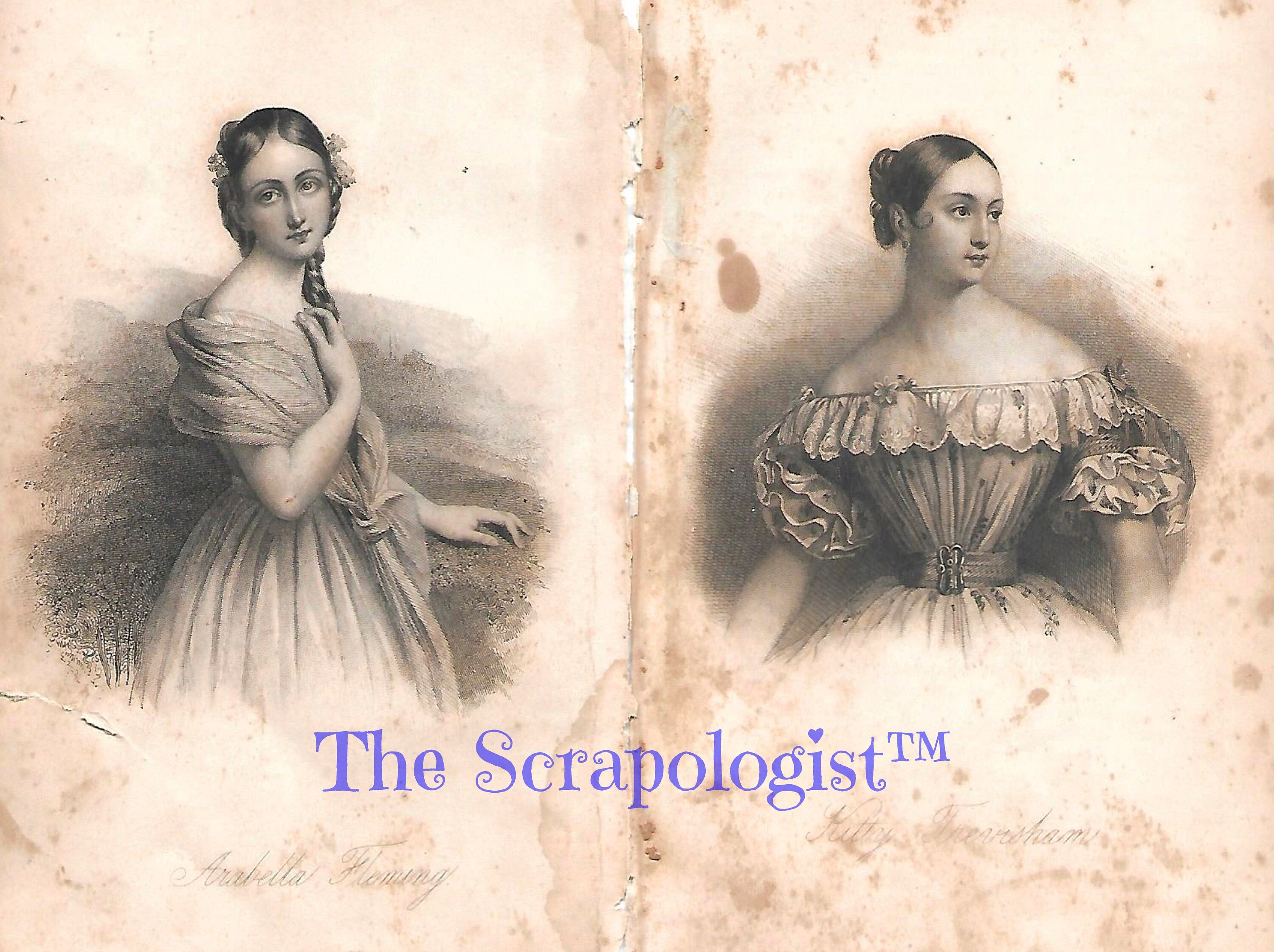 Bohemian and Elegant Ladies, Junk Journal Inserts, Ephemera Pack | Digital Download