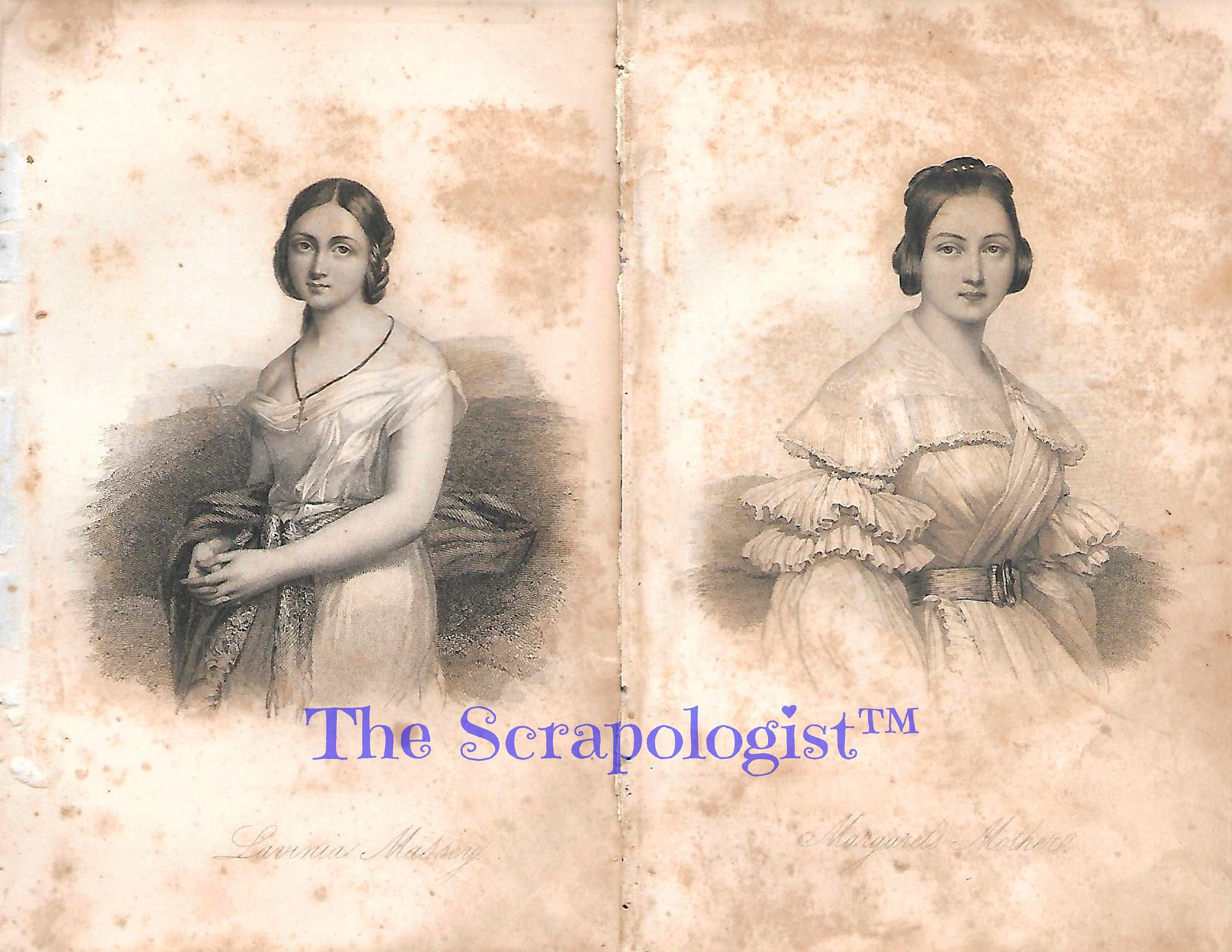 Bohemian and Elegant Ladies, Junk Journal Inserts, Ephemera Pack | Digital Download