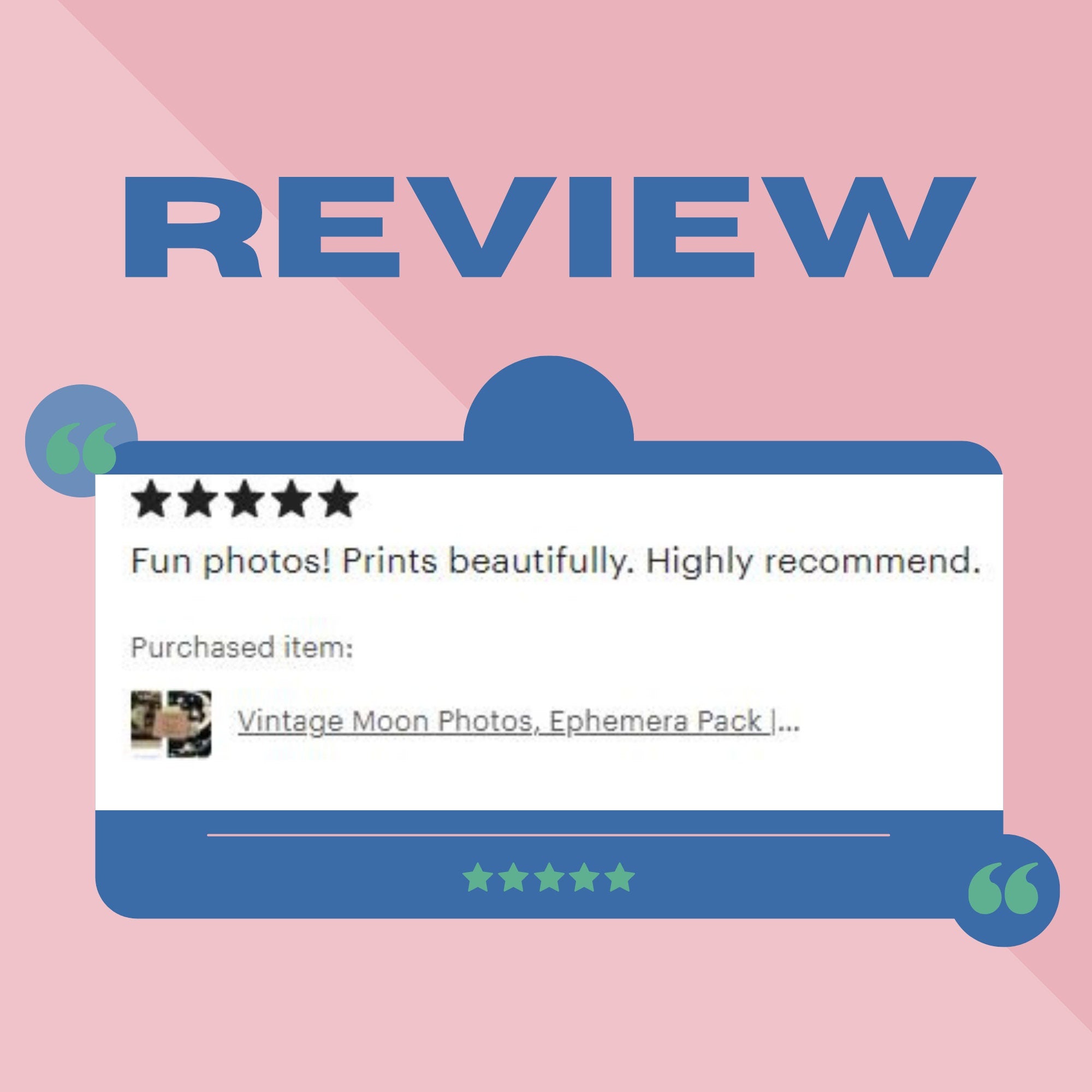 Vintage Moon Photos, Junk Journal Page Inserts, Printable Ephemera Pack | Digital Download