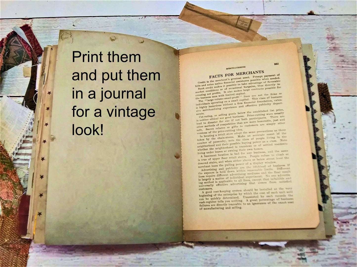 Coffee- and Tea-Stained papers, Page Inserts, Collage Papers for Junk Journals and Mixed Media | Digital Download